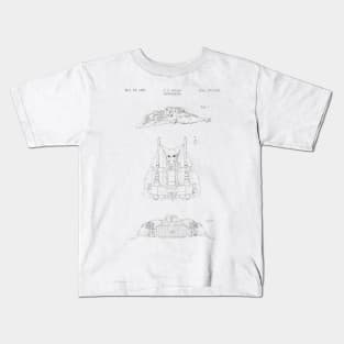 Snowspeeder (black) Kids T-Shirt